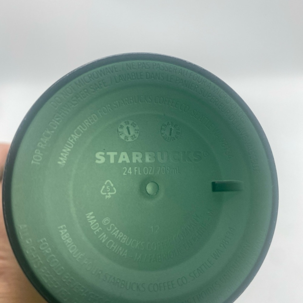Dark Green 'Coffee All The Way' Starbucks Venti Cold Cup - 2019 Holiday Cups - Picture 3 of 6